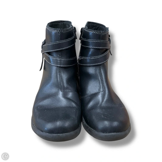 Boots Ankle Flats By Clarks In Black, Size: 8