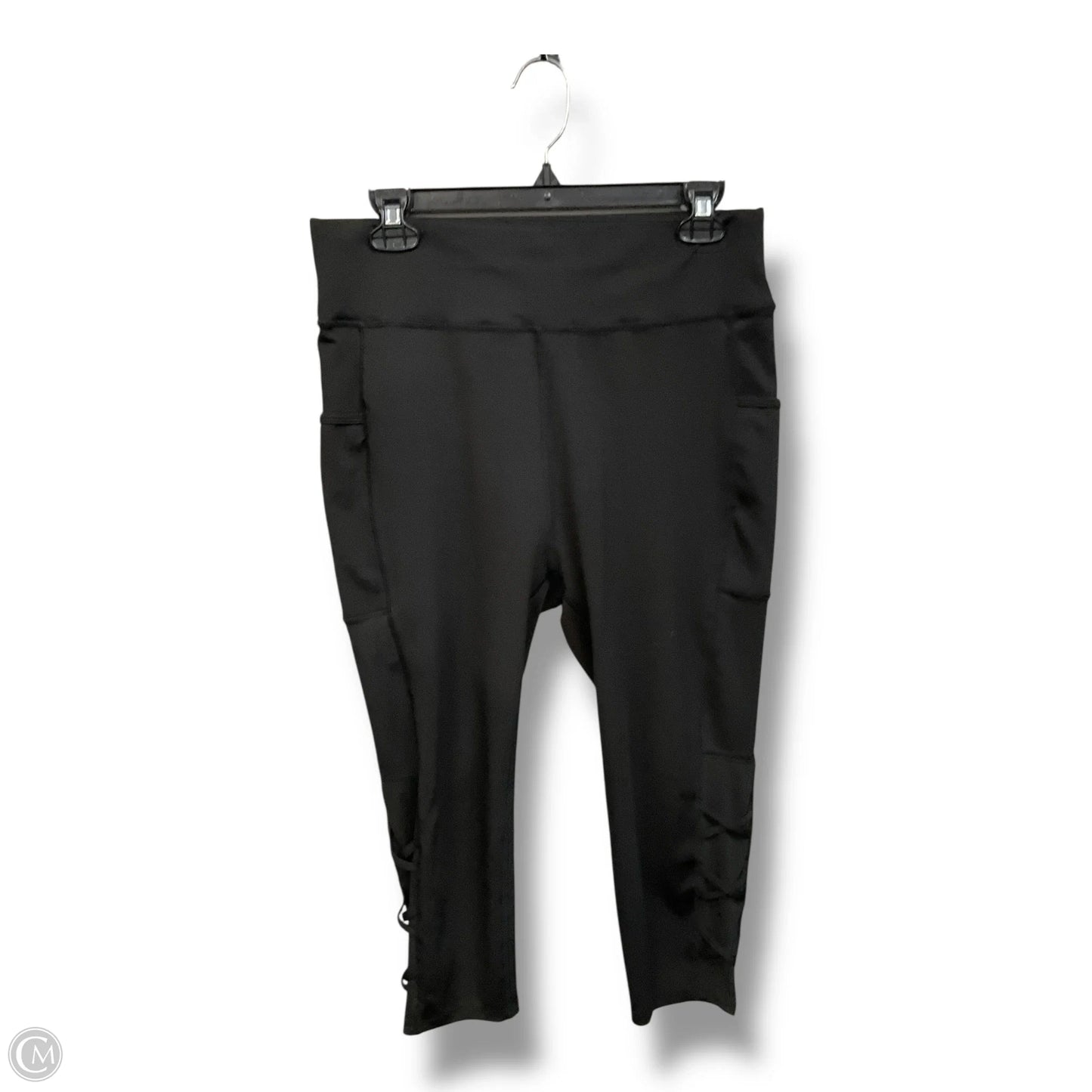 Athletic Capris By Clothes Mentor In Black, Size: Xl