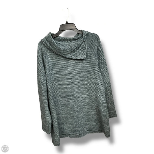 Top Long Sleeve By Christopher And Banks In Teal, Size: 1x