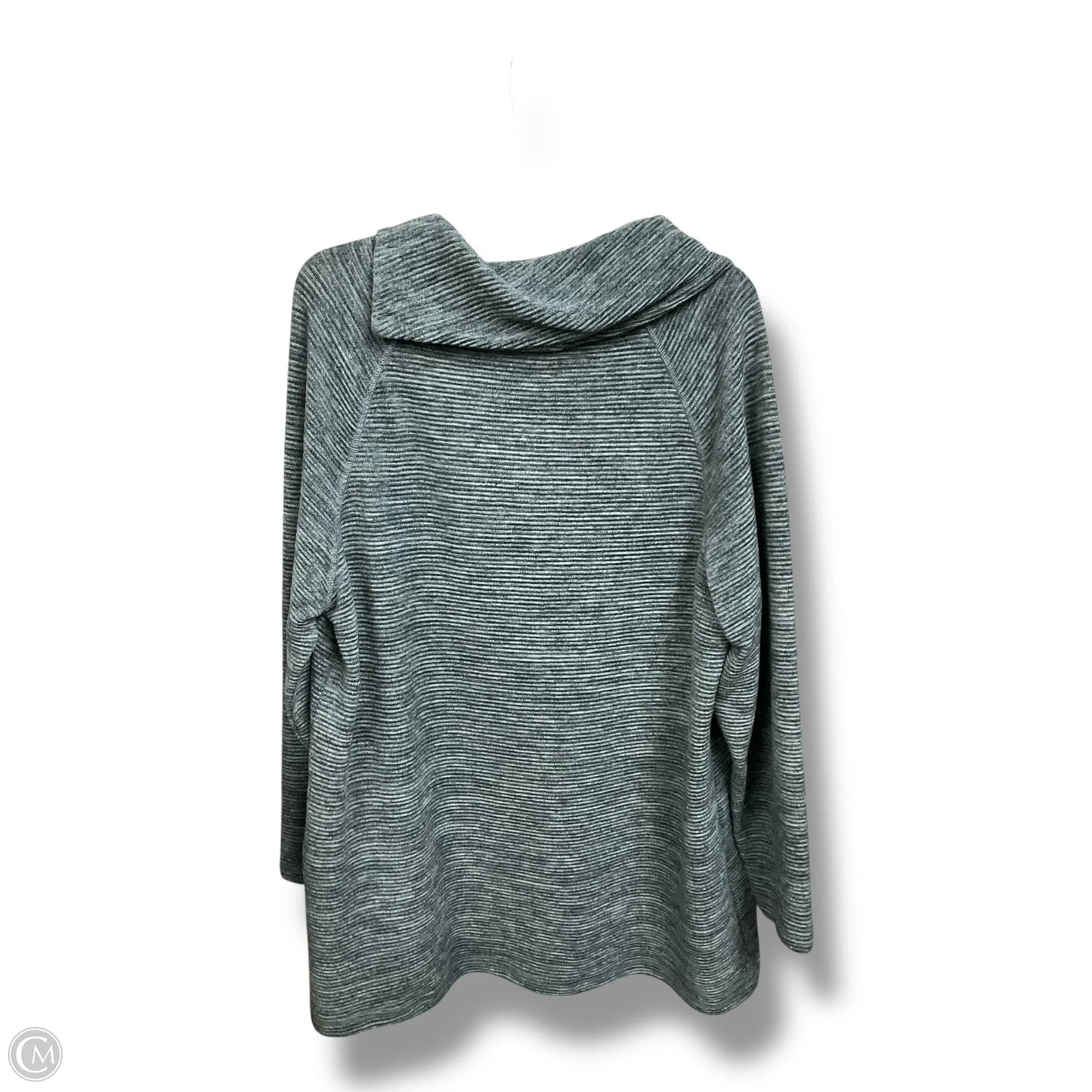 Top Long Sleeve By Christopher And Banks In Teal, Size: 1x