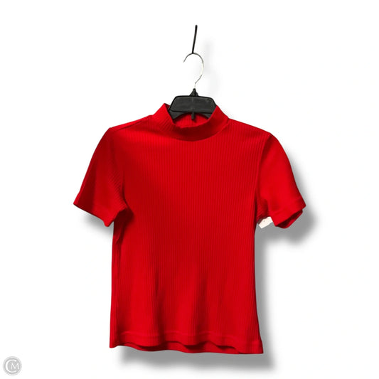 Top Short Sleeve By American Collection In Red, Size: S