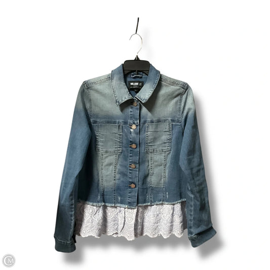 Jacket Denim By William Rast In Blue Denim, Size: L