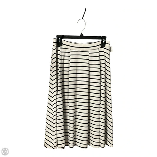 Skirt Mini & Short By Elle In Striped Pattern, Size: M