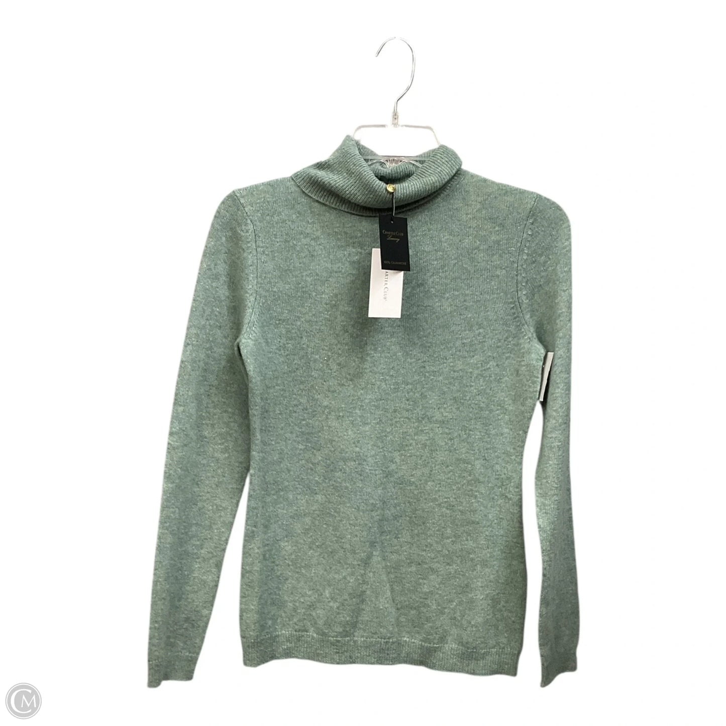 Sweater By Charter Club In Green, Size: Xs