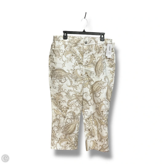 Capris By Chicos In Paisley Print, Size: 12