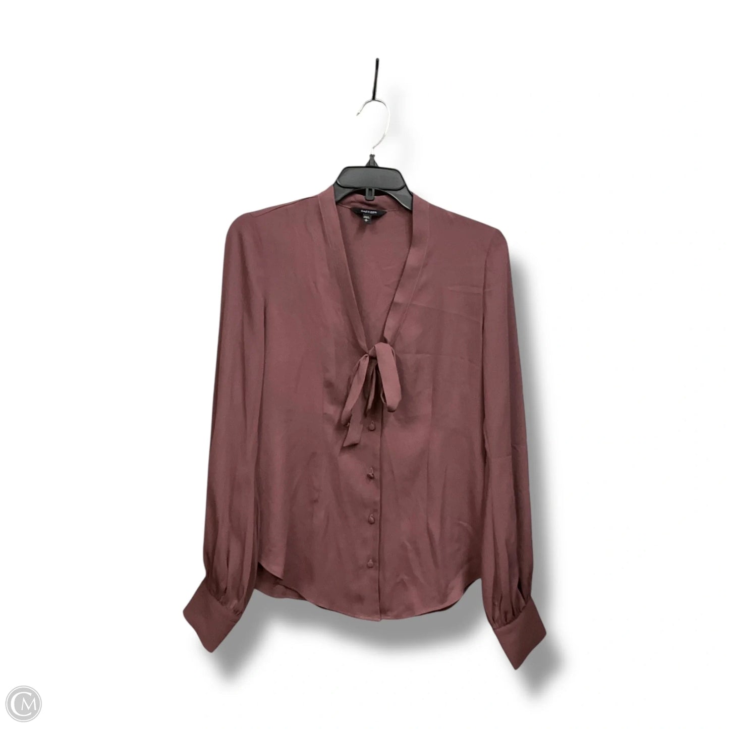 Blouse Long Sleeve By Express In Mauve, Size: S