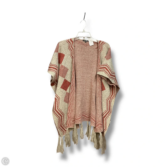 Shawl By Papermoon In Red & Tan, Size: M