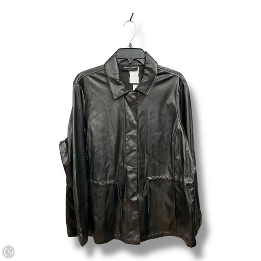 Jacket Leather By Lane Bryant In Black, Size: Xxl