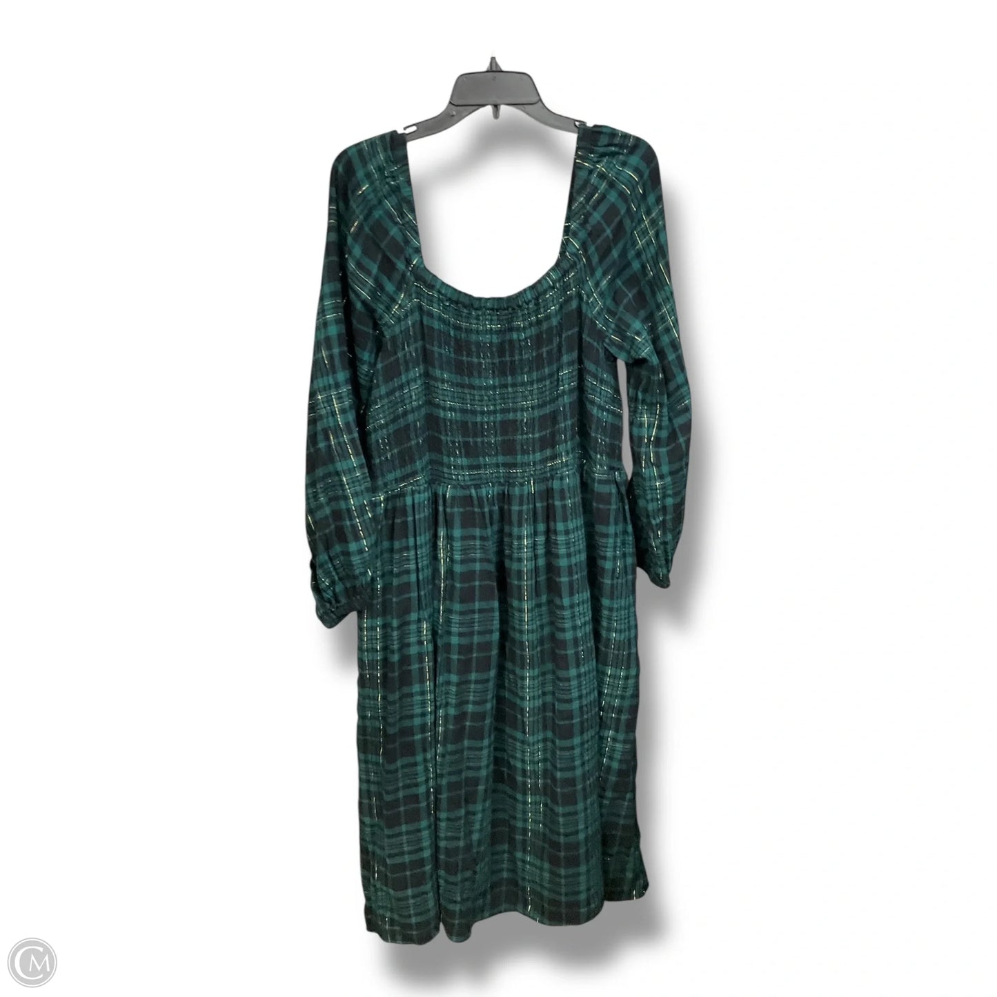 Dress Casual Midi By Lane Bryant In Plaid Pattern, Size: 2x
