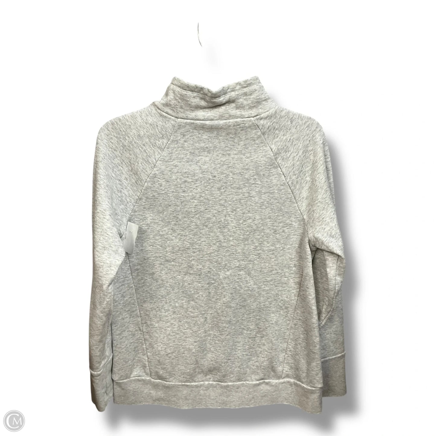 Athletic Top Long Sleeve Collar By Fabletics In Grey, Size: S