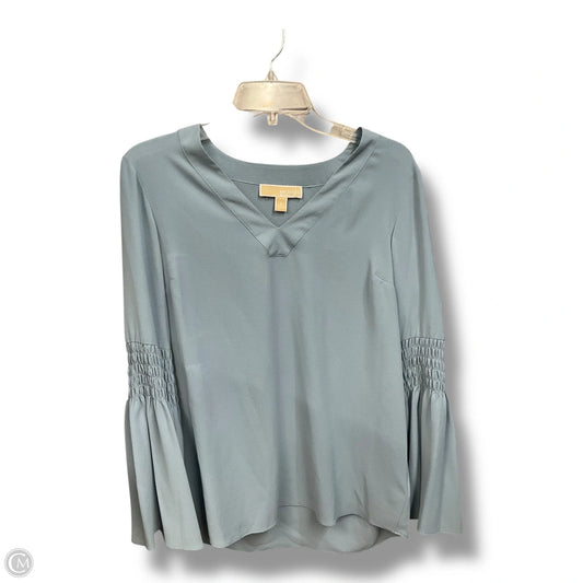 Top Long Sleeve By Michael By Michael Kors In Blue, Size: S