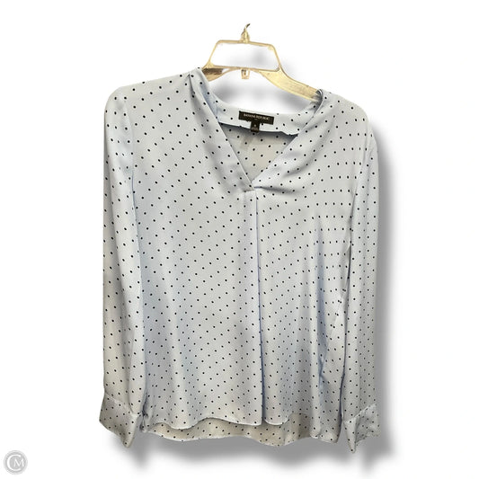 Top Long Sleeve By Banana Republic In Polkadot Pattern, Size: S