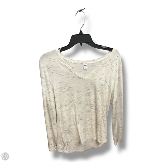 Top Long Sleeve By Maurices In Black & White, Size: M