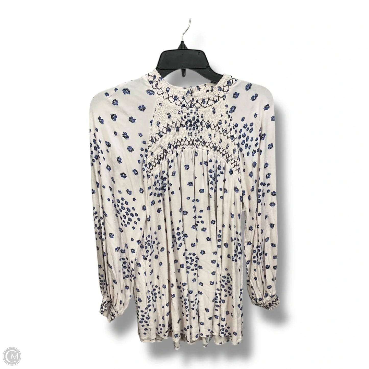 Tunic Long Sleeve By Free People In Floral Print, Size: L