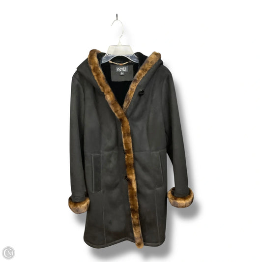Coat Faux Fur & Sherpa By Jones New York In Black, Size: Lp