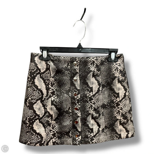 Skirt Mini & Short By Urban Outfitters In Snakeskin Print, Size: S