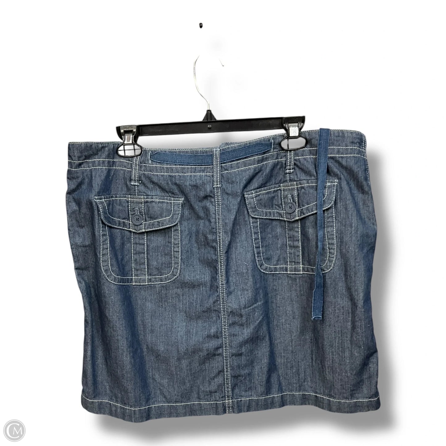 Skirt Mini & Short By New York And Co In Blue Denim, Size: Xxl