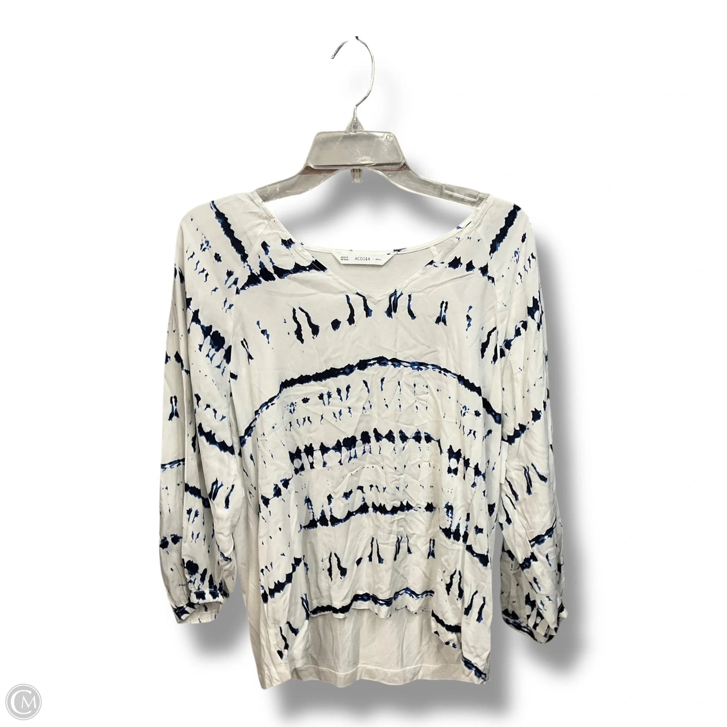 Top 3/4 Sleeve By Clothes Mentor In Tie Dye Print, Size: S