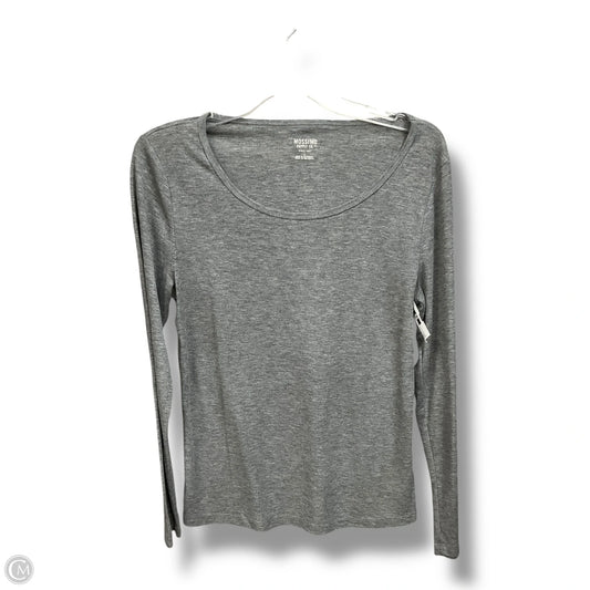 Top Long Sleeve By Mossimo In Grey, Size: L