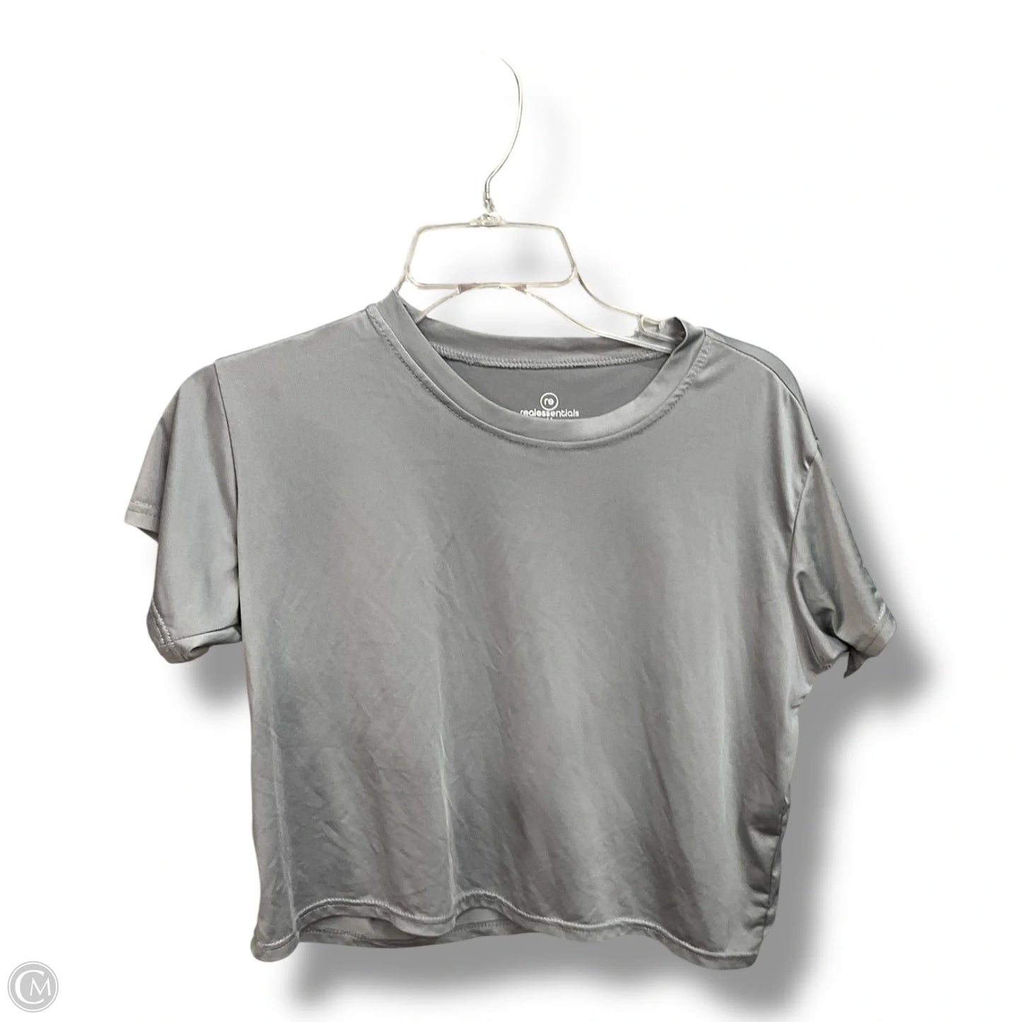 Athletic Top Short Sleeve By Clothes Mentor In Grey, Size: M