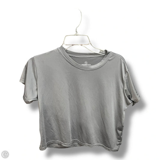 Athletic Top Short Sleeve By Clothes Mentor In Grey, Size: M