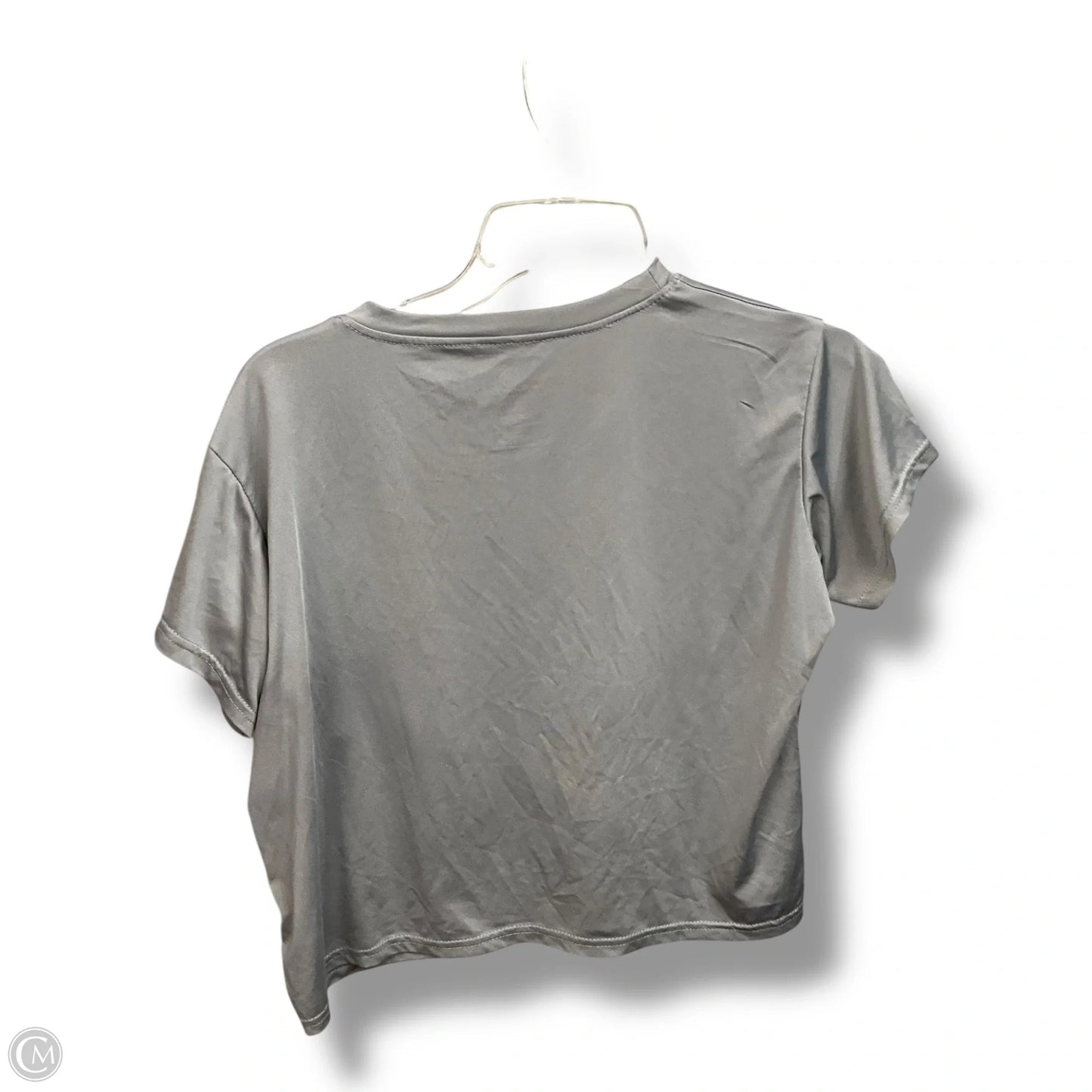 Athletic Top Short Sleeve By Clothes Mentor In Grey, Size: M
