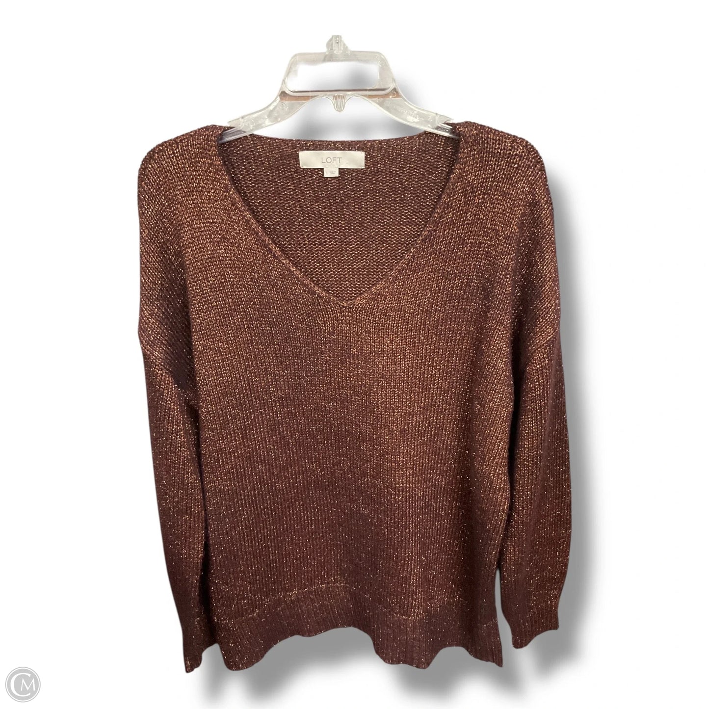 Sweater By Loft In Bronze, Size: L