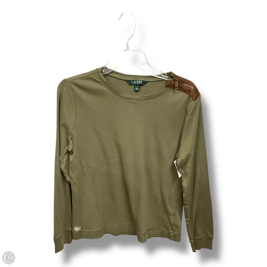 Top Long Sleeve By Lauren By Ralph Lauren In Green, Size: Xl