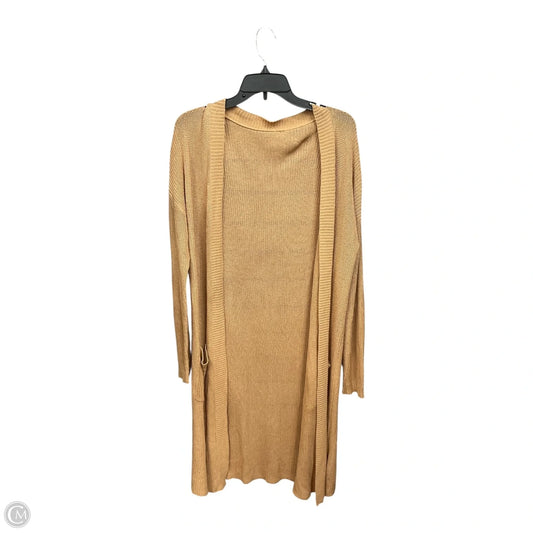 Cardigan By Clothes Mentor In Tan, Size: L