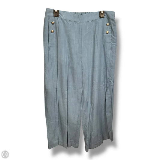 Pants Wide Leg By Good Luck Gem In Blue, Size: 16