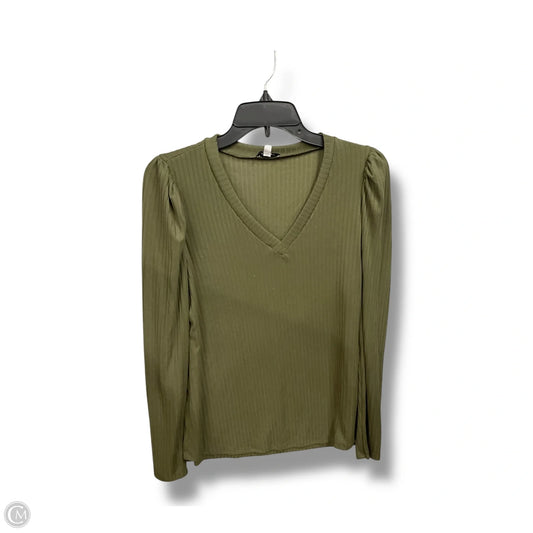 Top Long Sleeve By White Birch In Green, Size: S