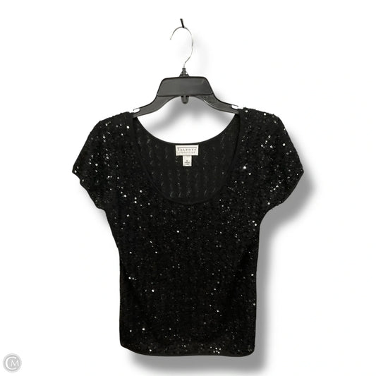 Top Short Sleeve By Talbots In Black, Size: M