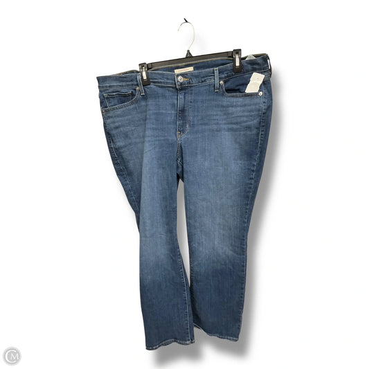 Jeans Straight By Levis In Blue Denim, Size: 20