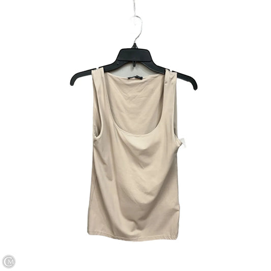 Top Long Sleeve By Zara In Beige, Size: M