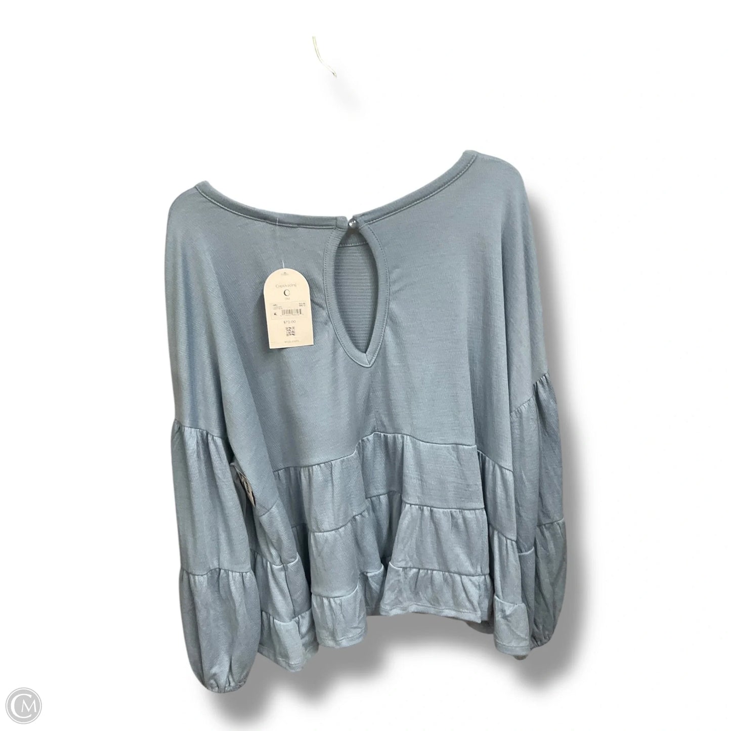 Top Long Sleeve By Arula In Blue, Size: 2x