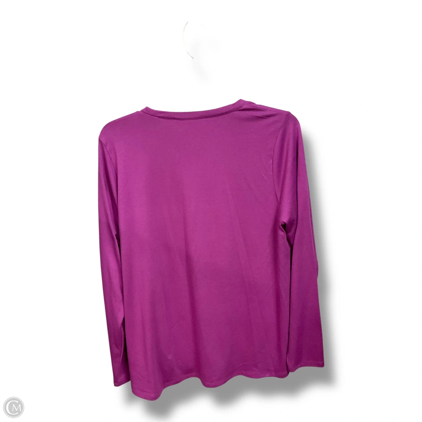 Top Long Sleeve By Dg2 In Purple, Size: L