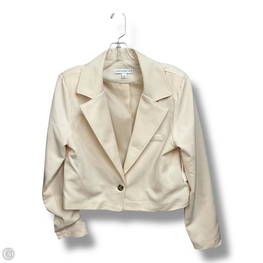 Blazer By And Now This In Cream, Size: L