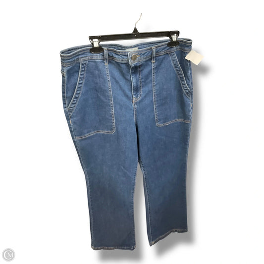 Jeans Wide Leg By Knox Rose In Blue Denim, Size: 16