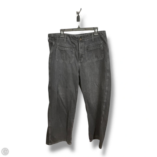Jeans Wide Leg By Old Navy In Black Denim, Size: 16