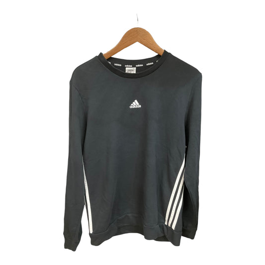 Athletic Sweatshirt Crewneck By Adidas In Black, Size: L