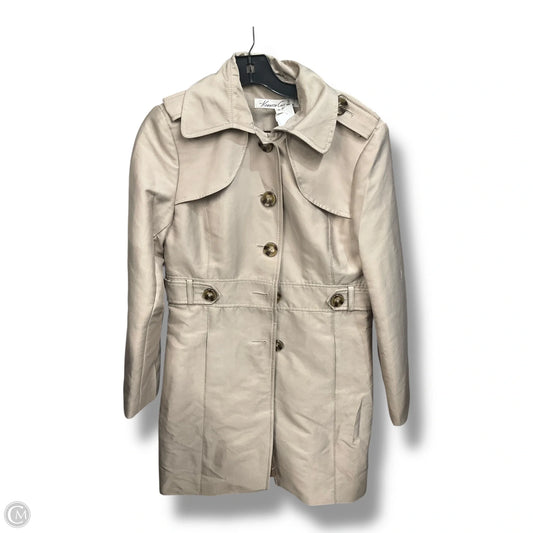Coat Trench Coat By Kenneth Cole In Beige, Size: M