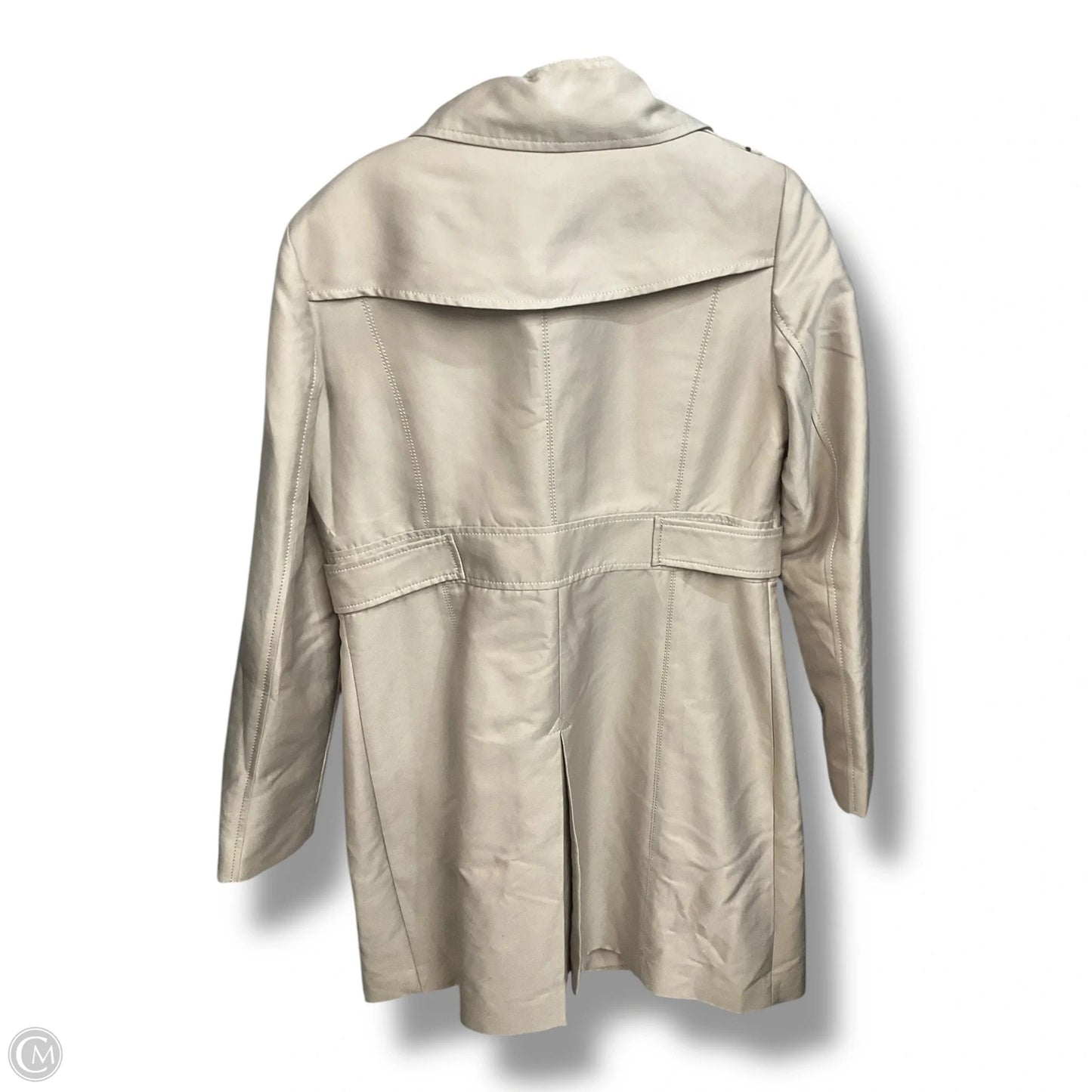Coat Trench Coat By Kenneth Cole In Beige, Size: M