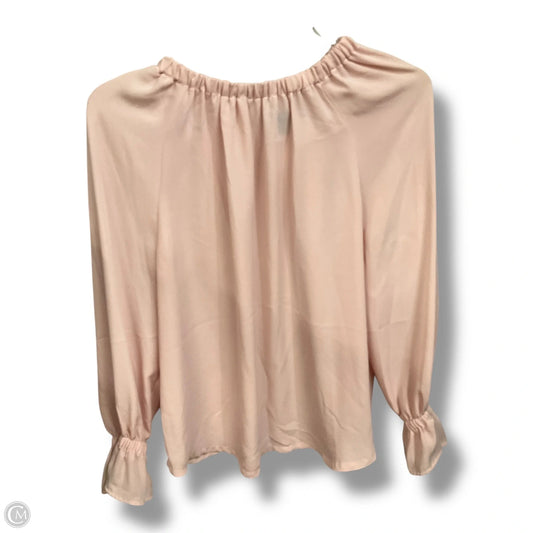 Top Long Sleeve By Banana Republic In Pink, Size: S