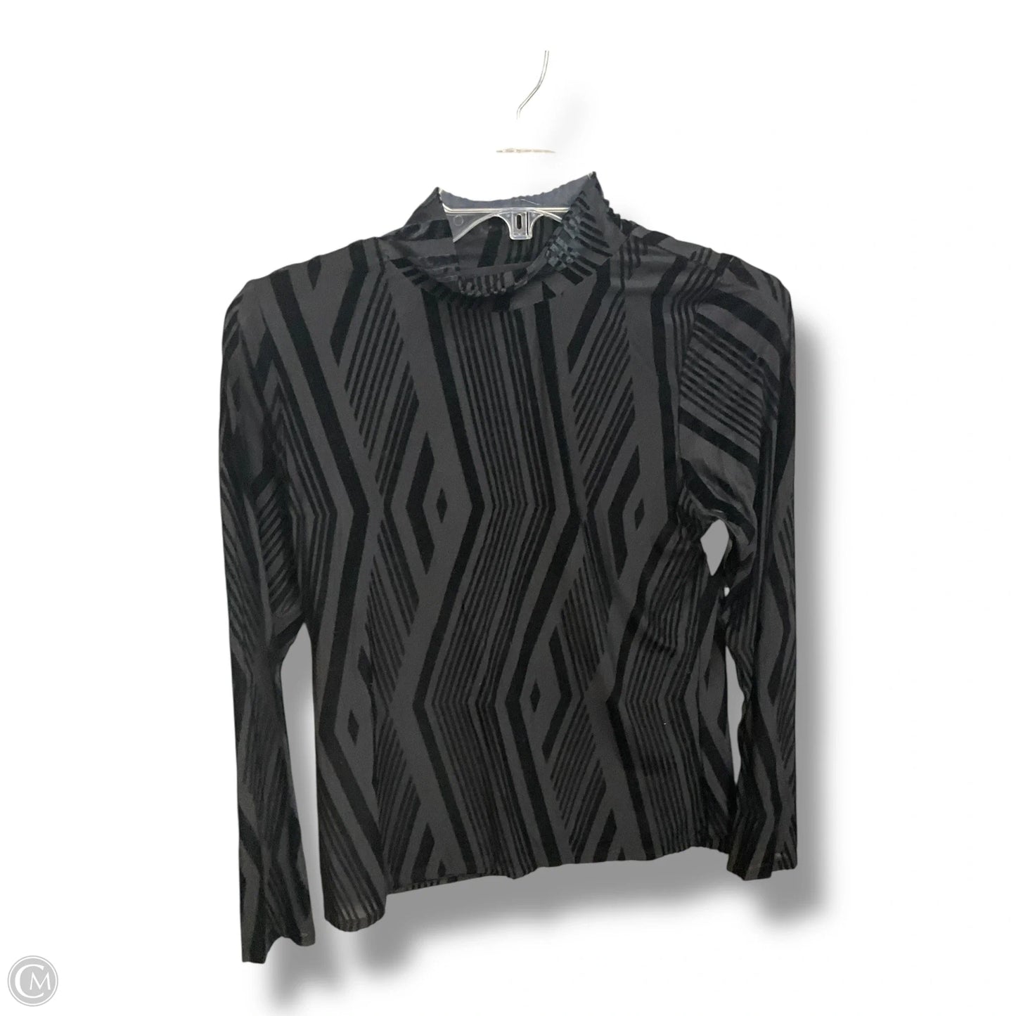 Top Long Sleeve By Bar Iii In Black, Size: L