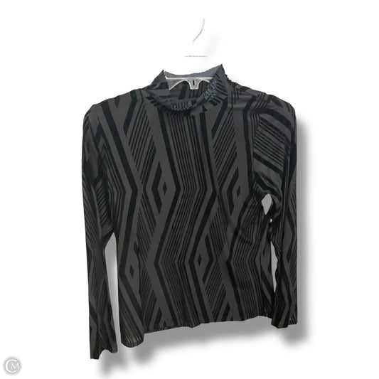 Top Long Sleeve By Bar Iii In Black, Size: L
