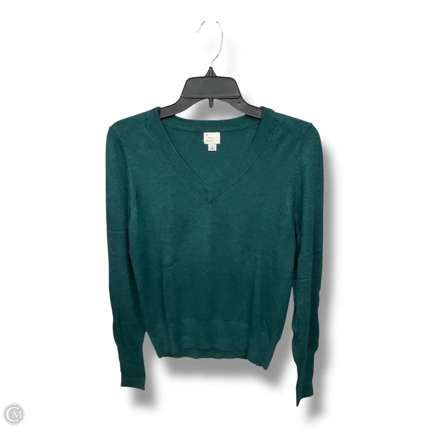 Top Long Sleeve By A New Day In Green, Size: S