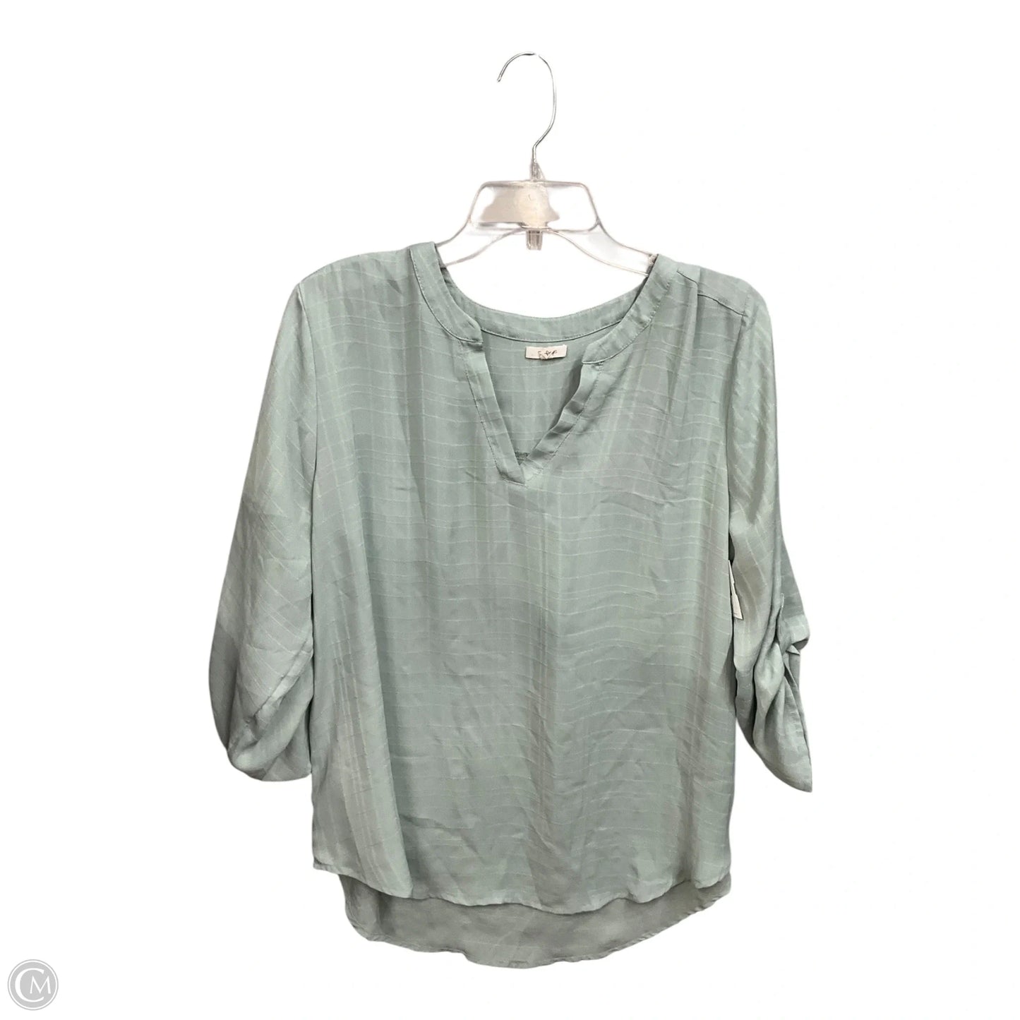Top 3/4 Sleeve By Maurices In Green, Size: Xl