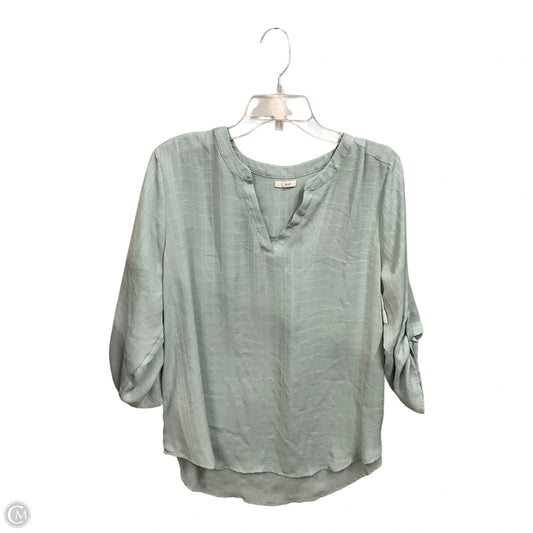 Top 3/4 Sleeve By Maurices In Green, Size: Xl