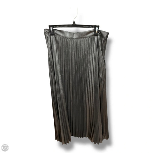 Skirt Maxi By Talbots In Grey, Size: L