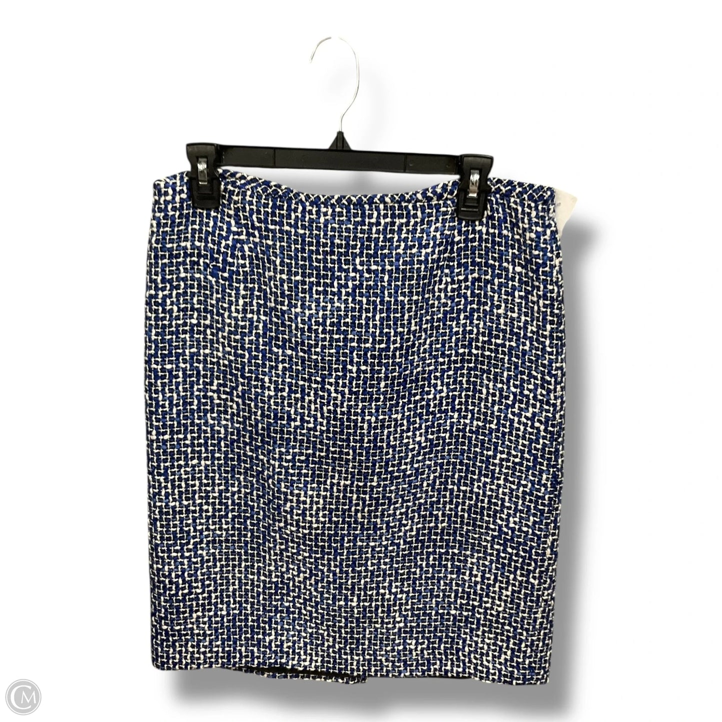 Skirt Mini & Short By Calvin Klein In Blue & White, Size: M